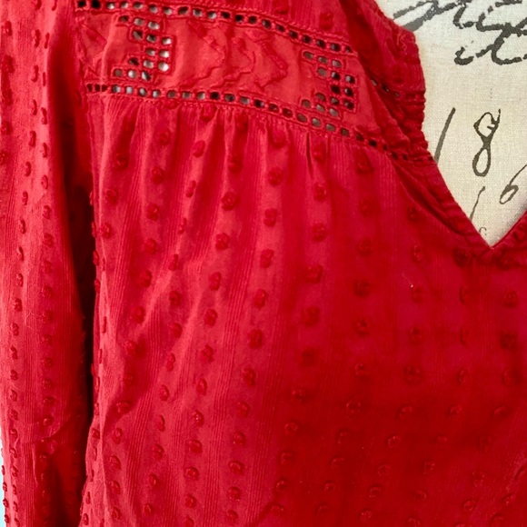 Elegant Red Women's Banana Republic Top Size Small - Picture 2 of 6